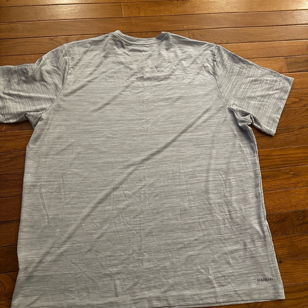 Adidas Men's Heathered Gray Short Sleeve Tee - Picture 2 of 5